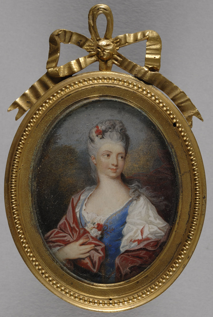 Portrait d'Adrienne Lecouvreur (1692-1730), dans un paysage_0